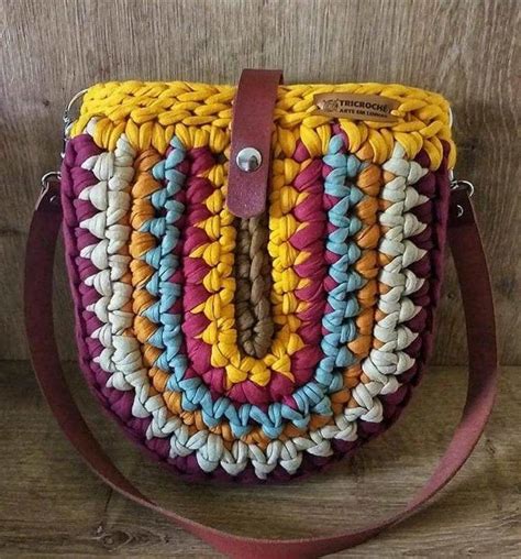 Bolsa de crochê com fio de malha: 10 modelos de bolsas fáceis e.